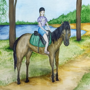 Вероника Капустина | Конные прогулки на Шепелевском озере
