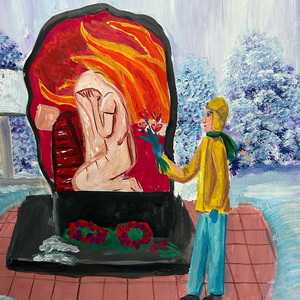 Алина Самойленко | Памятник ленинградским детям в Тихвине