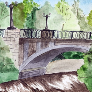 Анастасия Бармина | Кировский мост г.Сланцы