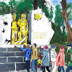 Иван Лисогуб | Памятник защитникам лужской земли