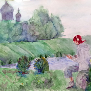 Анастасия Леонтьева | Пленэр у Петровского водовода