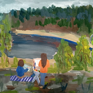 Софья Плотникова | Пленэр на озере Каппа