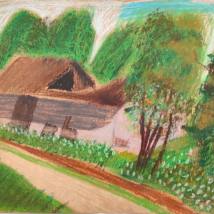 Валерий Осадчий | Конюшня в усадьбе Н.К. Рериха в Изваре