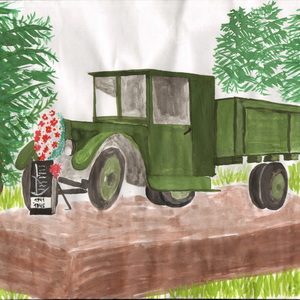 Кира Зейналова | Памятник началу Дороги Жизни