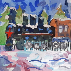 Анна Комарова | Памятник паровозу