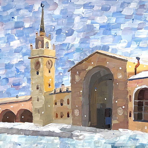 Милана Ашкадова | Волховский вокзал зимой