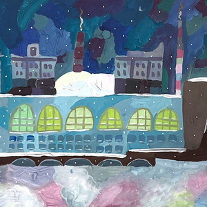 Евгения Салтанкина | Волховская ГЭС зимой