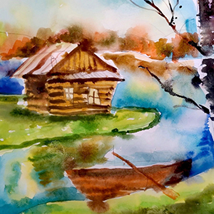 Пётр Головин | Домик у реки Свирь