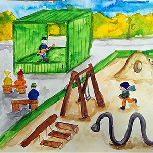 Полина Новожилова | Зеленый квадрат