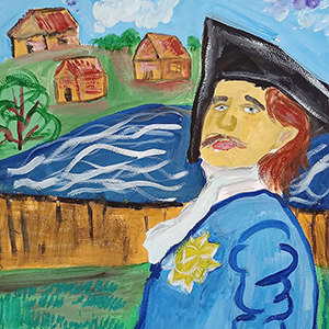 Егор Байков | Пётр I на строительстве великолукской 6-бастионной земляной крепости