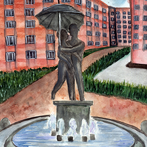 Владислава  Степанова | Кудрово.Фонтан Влюбленная пара