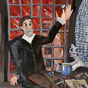 Варвара Пахнина | мозаичист Владимир Александрович Фролов за работой в Ленинграде.