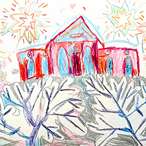 Катя Пономарёва  | Зимняя сказка у яккимваарской кирхи