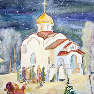 Маргарита Кварацхелия | Рождество. Церковь Георгия Победоносца.