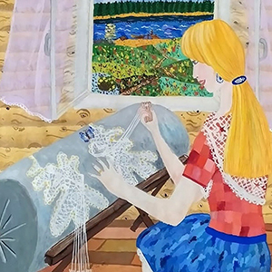 Александра Шашкина | Киришская кружевница за работой