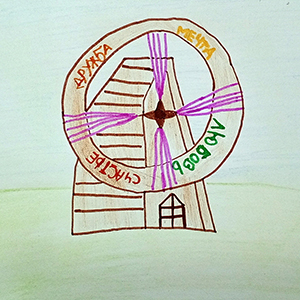 Дарья Улитина | Арт объект "Мельница счастья'
