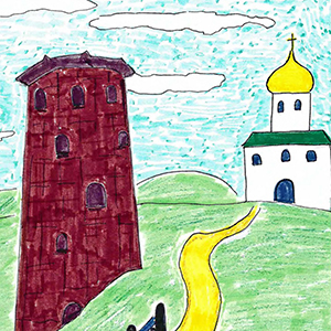 Полина Белавина | Памятники Гремячей башни