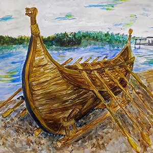 Устинья Цветкова | Драккар на свирских берегах