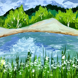 Мирослава Бодрова  | Голубое озеро