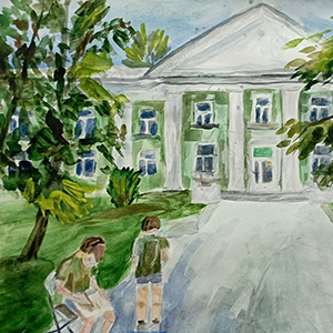 Карина Никитина | На пленэре у художественной школы