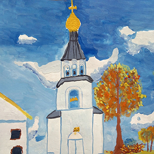 Наталья Прошакова | Колокольня Никольского храма в Мошенском