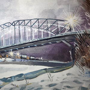 Алина Рожкова | Арочный мост Белелюбского зимой